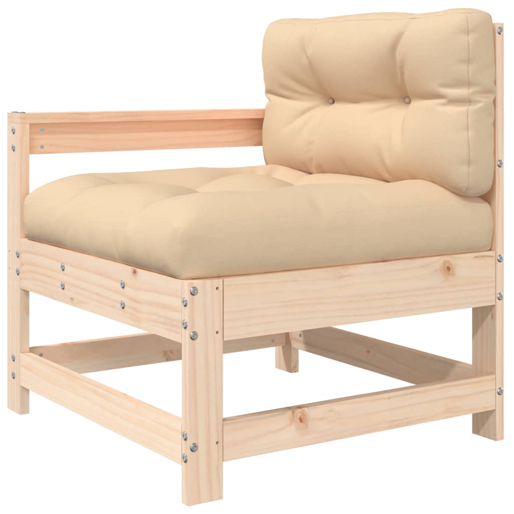 vidaXL Set mobilier relaxare de grădină & perne 6 piese lemn masiv pin vidaXL Set mobilier relaxare de grădină & perne 6 piese lemn masiv pin