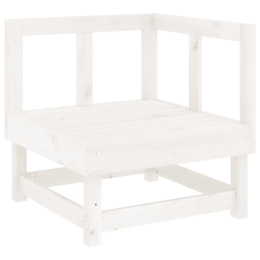 vidaXL Set mobilier relaxare grădină, 8 piese, alb, lemn masiv de pin vidaXL Set mobilier relaxare grădină, 8 piese, alb, lemn masiv de pin