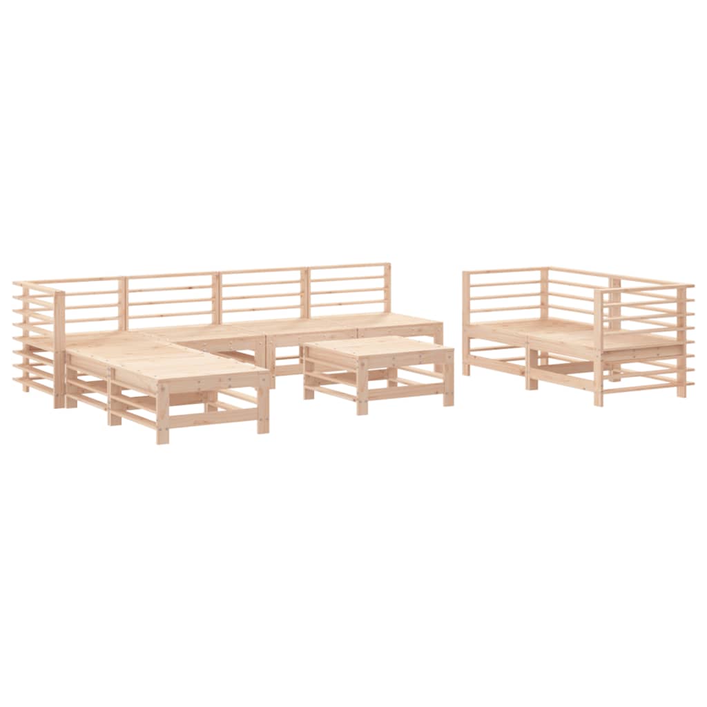 vidaXL Set mobilier grădină, 9 piese, lemn masiv de pin vidaXL Set mobilier grădină, 9 piese, lemn masiv de pin