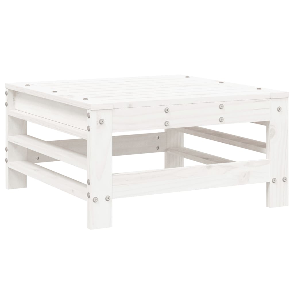 vidaXL Set mobilier de grădină, 6 piese, alb, lemn masiv pin vidaXL Set mobilier de grădină, 6 piese, alb, lemn masiv pin