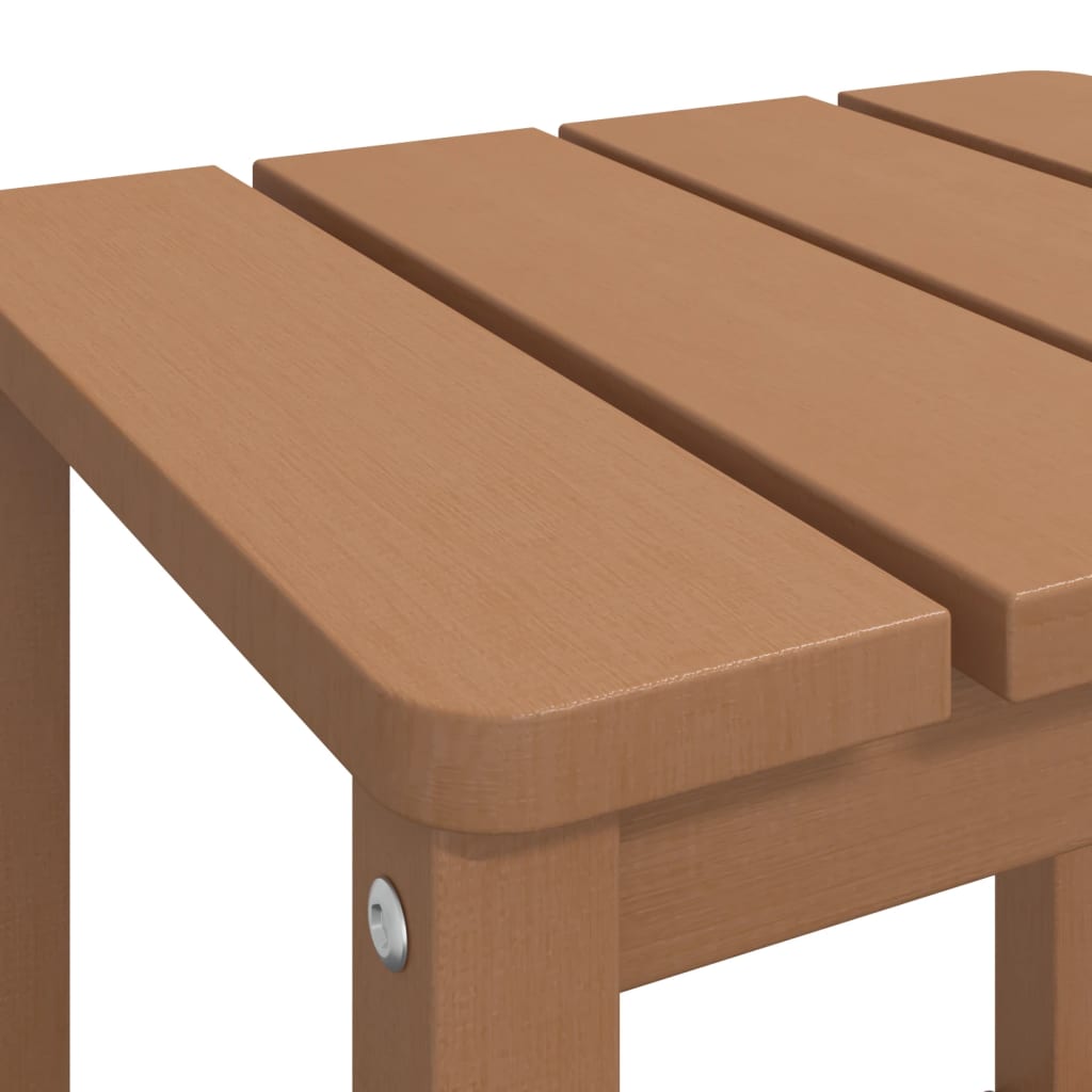 vidaXL Masă Adirondack de grădină, maro, 38x38x46 cm, HDPE vidaXL Masă Adirondack de grădină, maro, 38x38x46 cm, HDPE
