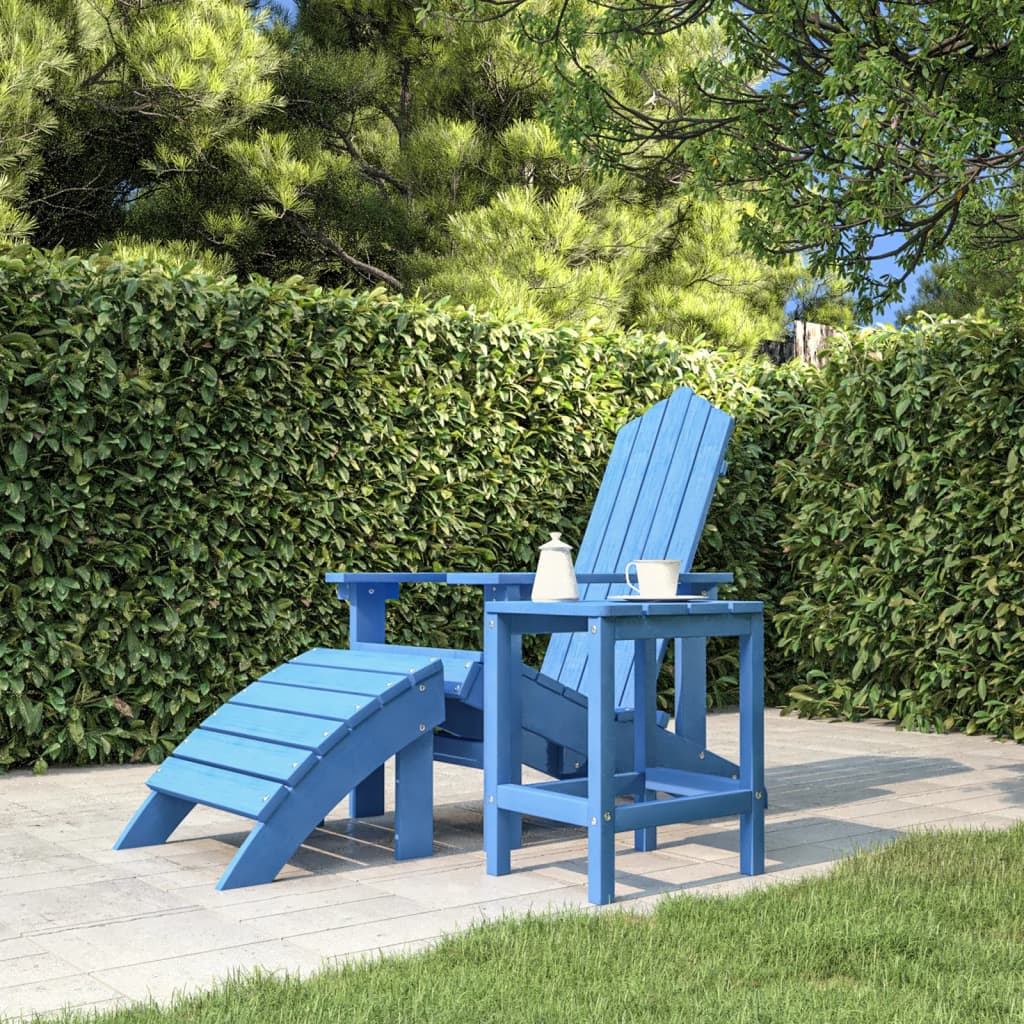 vidaXL Masă Adirondack de grădină ,albastru aqua, 38x38x46 cm, HDPE vidaXL Masă Adirondack de grădină ,albastru aqua, 38x38x46 cm, HDPE