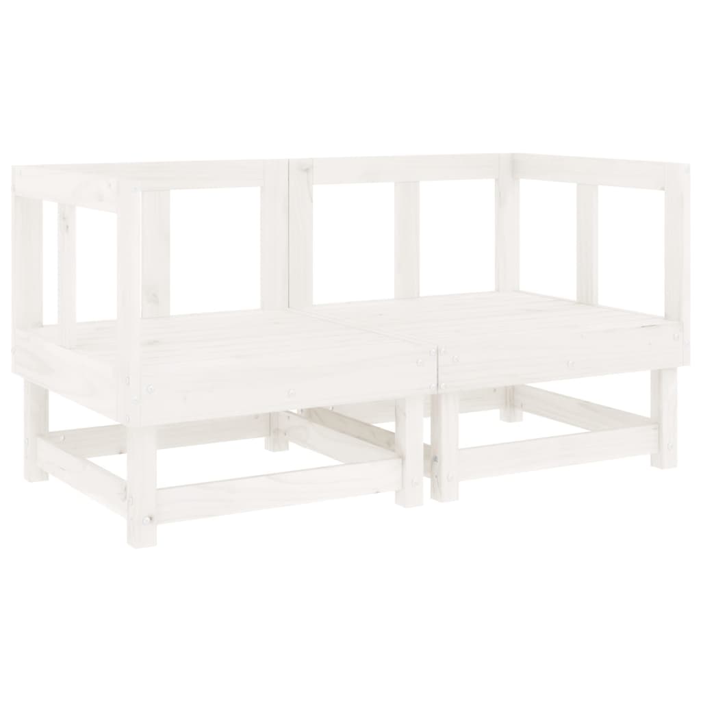vidaXL Set mobilier de grădină, 6 piese, alb, lemn masiv pin vidaXL Set mobilier de grădină, 6 piese, alb, lemn masiv pin