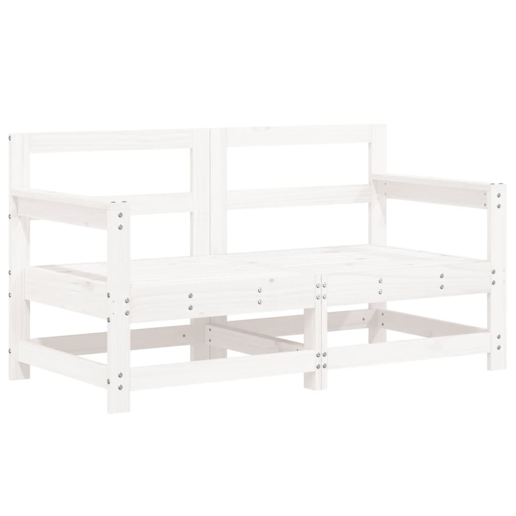 vidaXL Set mobilier de grădină, 6 piese, alb, lemn masiv pin vidaXL Set mobilier de grădină, 6 piese, alb, lemn masiv pin