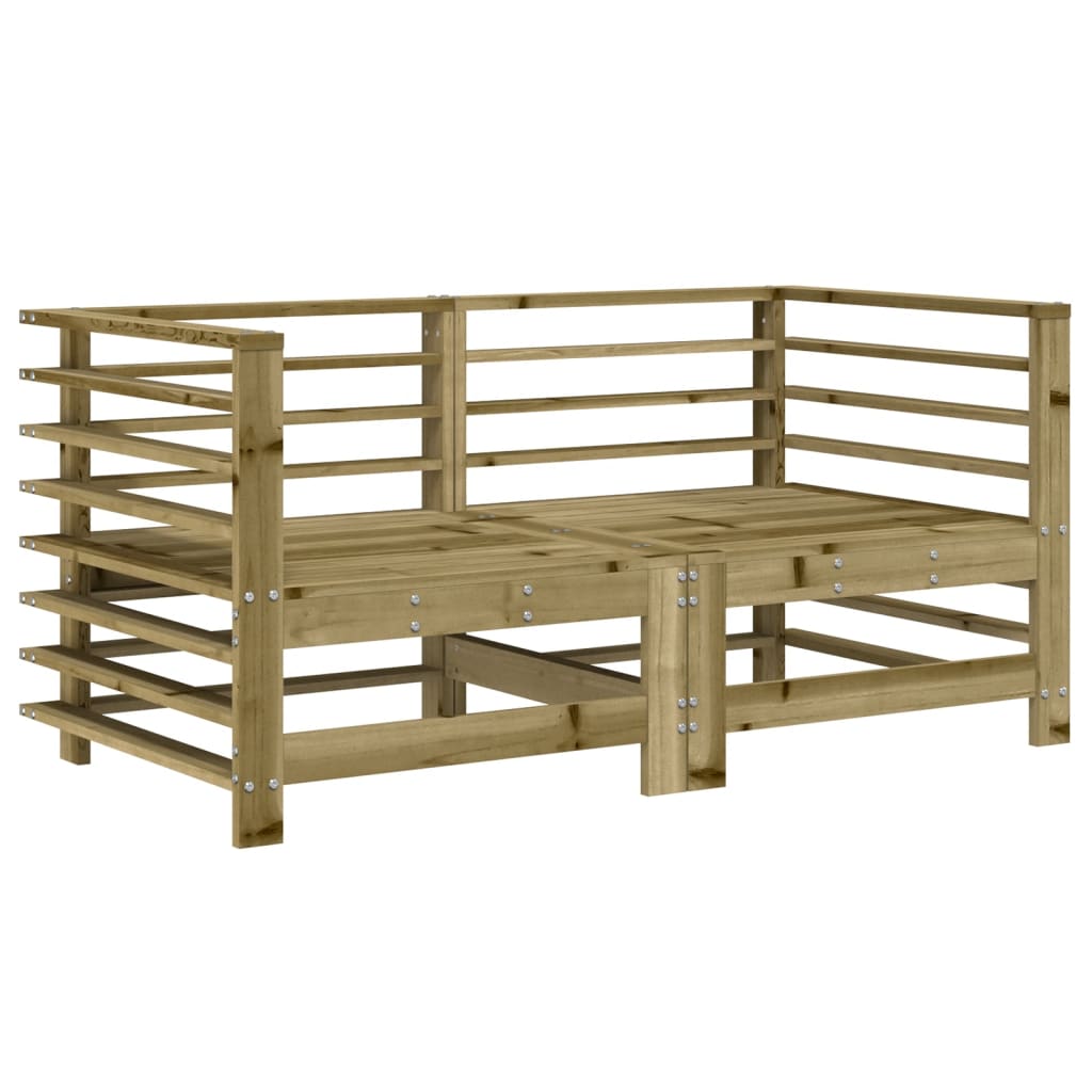 vidaXL Set mobilier relaxare de grădină, 6 piese, lemn de pin tratat