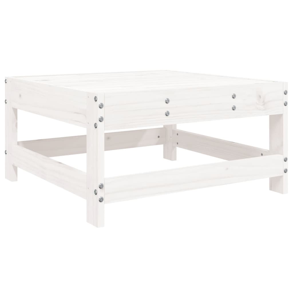 vidaXL Set mobilier relaxare de grădină, 4 piese, alb, lemn masiv pin vidaXL Set mobilier relaxare de grădină, 4 piese, alb, lemn masiv pin