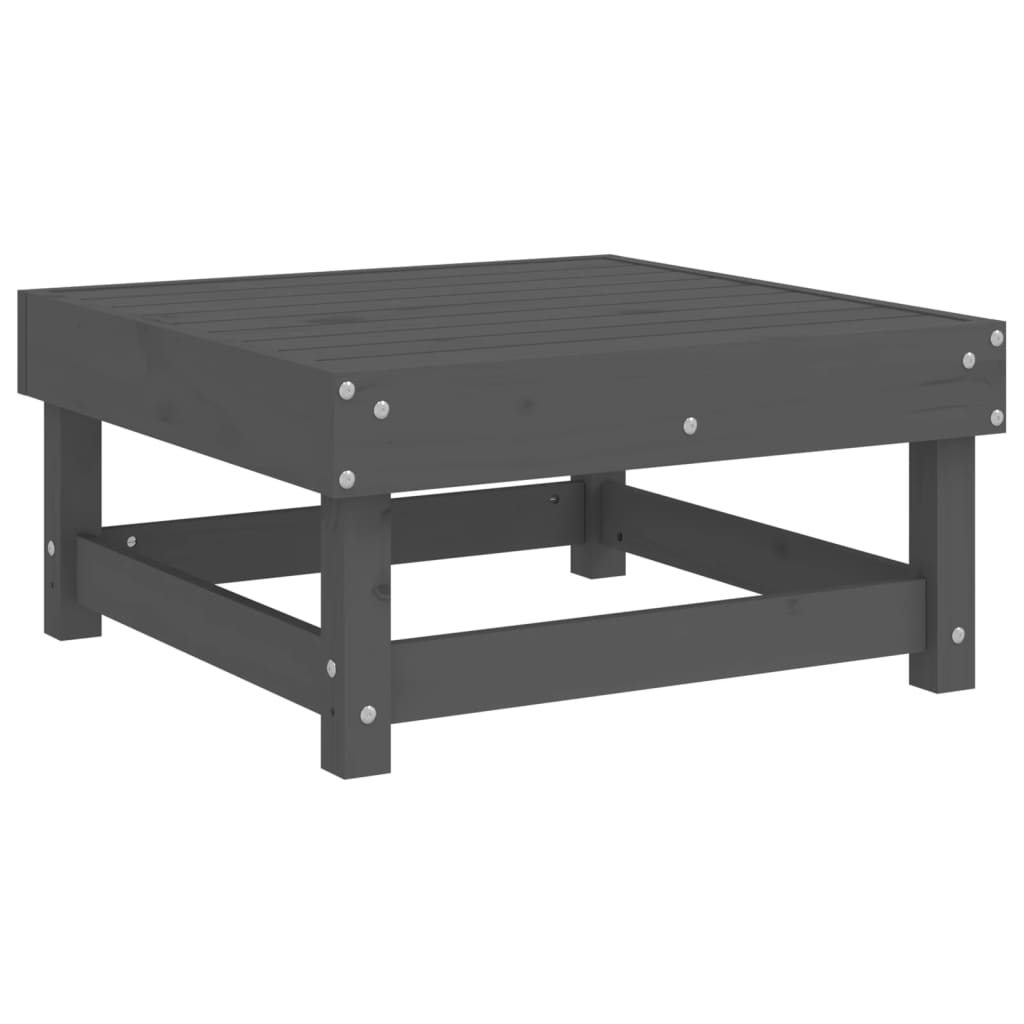 vidaXL Set mobilier relaxare de grădină 5 piese gri lemn masiv de pin vidaXL Set mobilier relaxare de grădină 5 piese gri lemn masiv de pin