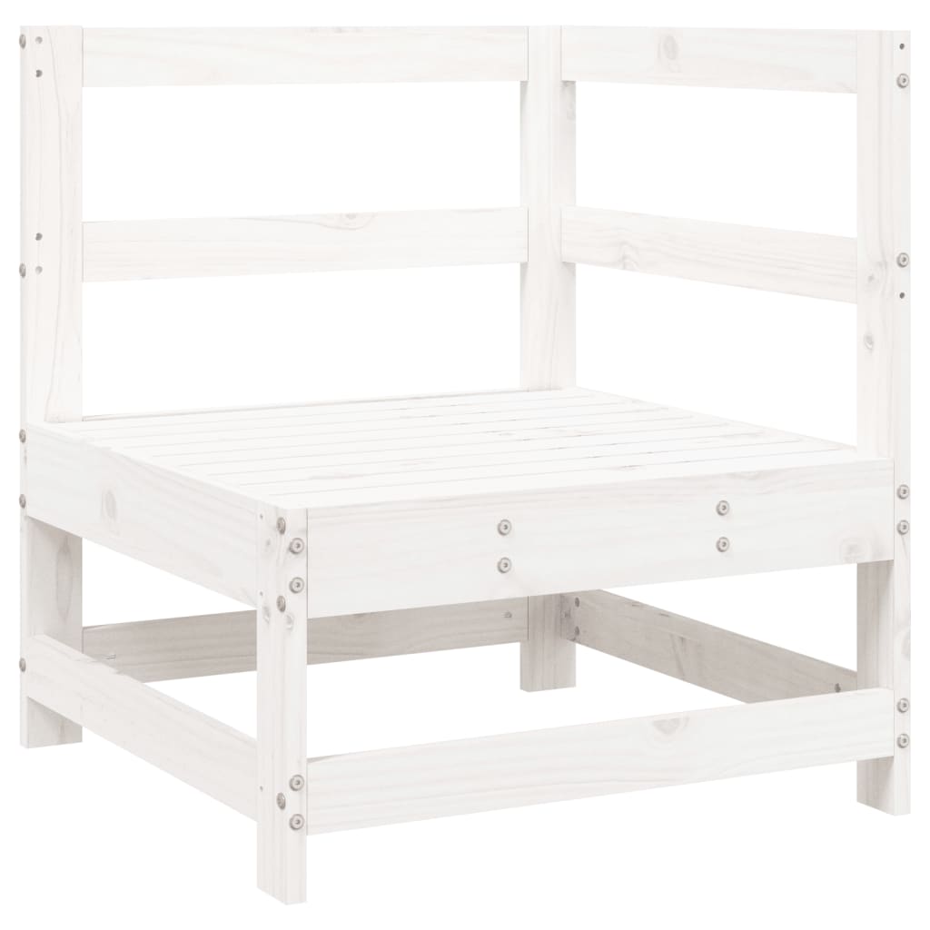 vidaXL Set mobilier de grădină, 6 piese, alb, lemn masiv pin vidaXL Set mobilier de grădină, 6 piese, alb, lemn masiv pin