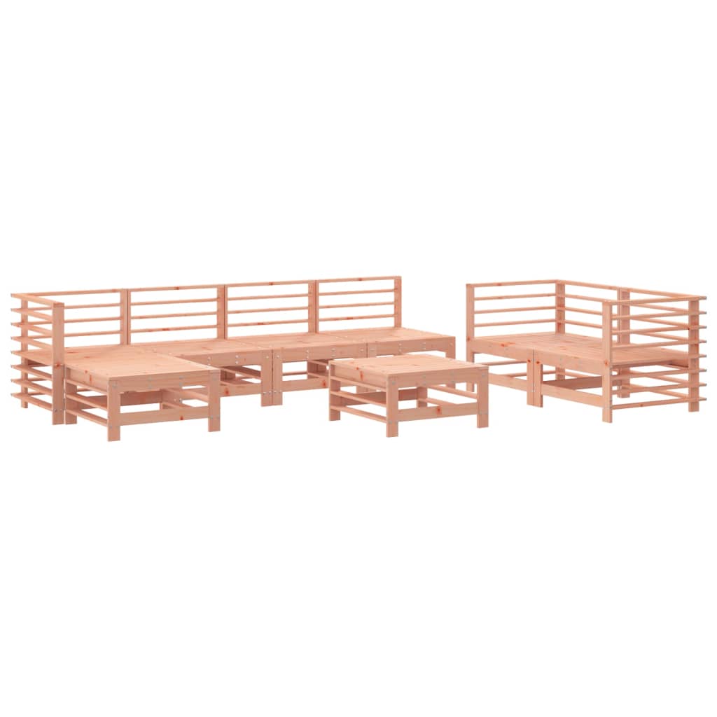vidaXL Set mobilier relaxare grădină, 8 piese, lemn masiv Douglas