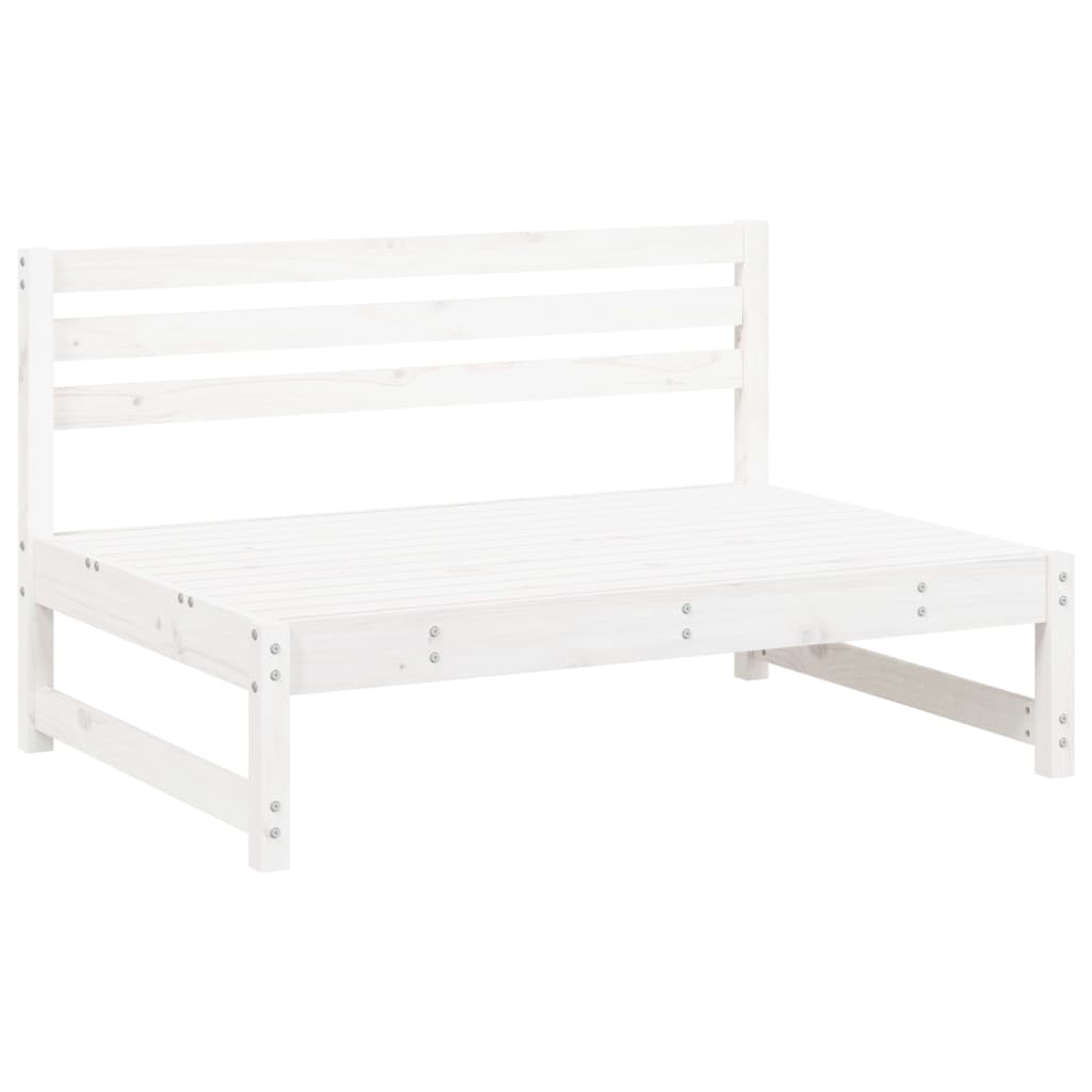 vidaXL Set mobilier relaxare grădină, 2 piese, alb, lemn masiv de pin vidaXL Set mobilier relaxare grădină, 2 piese, alb, lemn masiv de pin