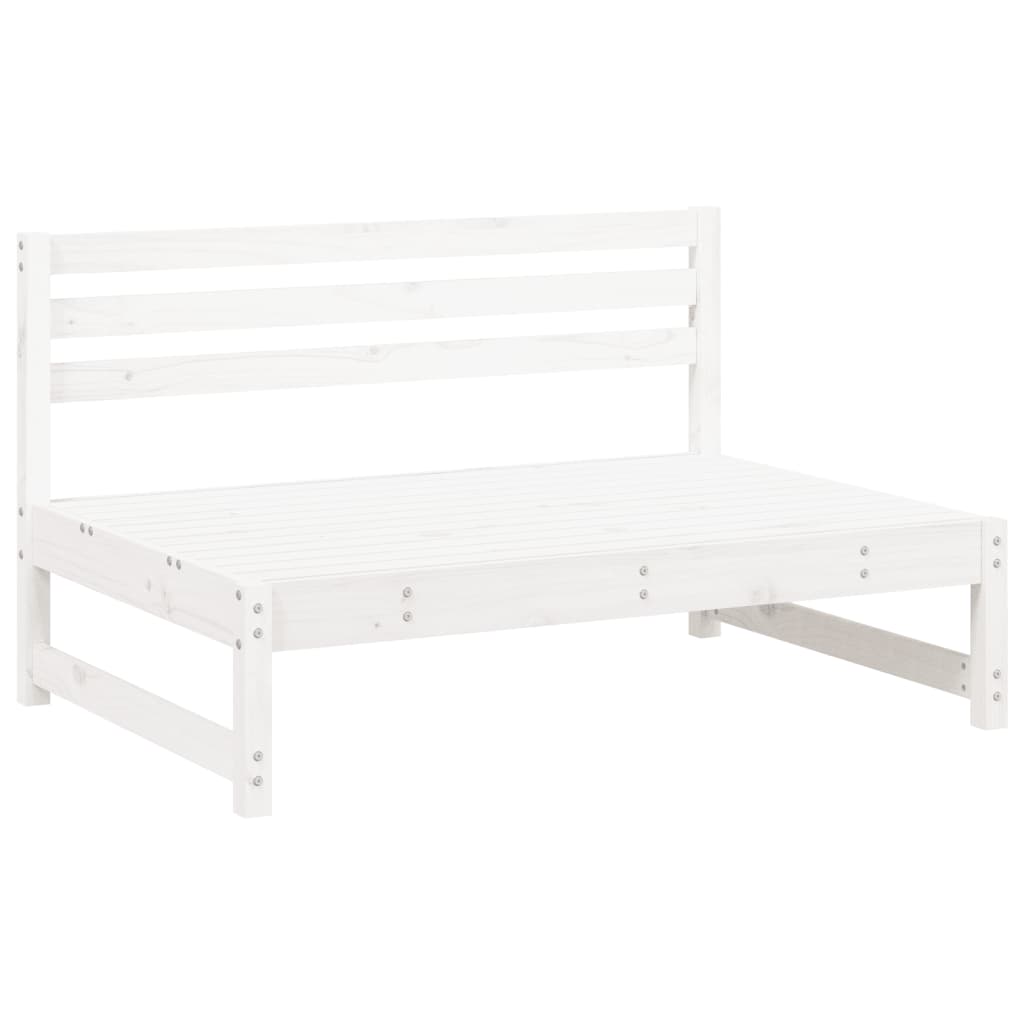 vidaXL Set mobilier relaxare de grădină, 4 piese, alb, lemn masiv pin vidaXL Set mobilier relaxare de grădină, 4 piese, alb, lemn masiv pin