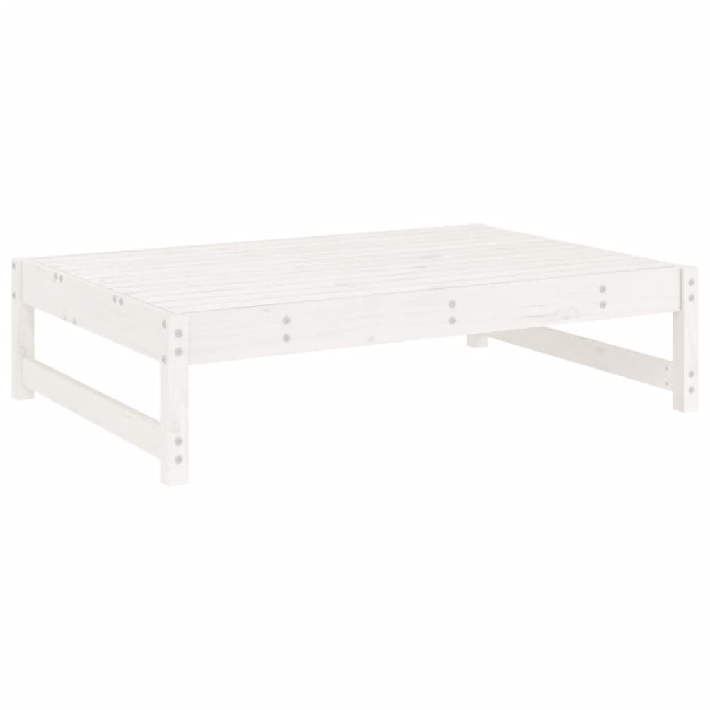 vidaXL Set mobilier relaxare de grădină, 4 piese, alb, lemn masiv pin vidaXL Set mobilier relaxare de grădină, 4 piese, alb, lemn masiv pin