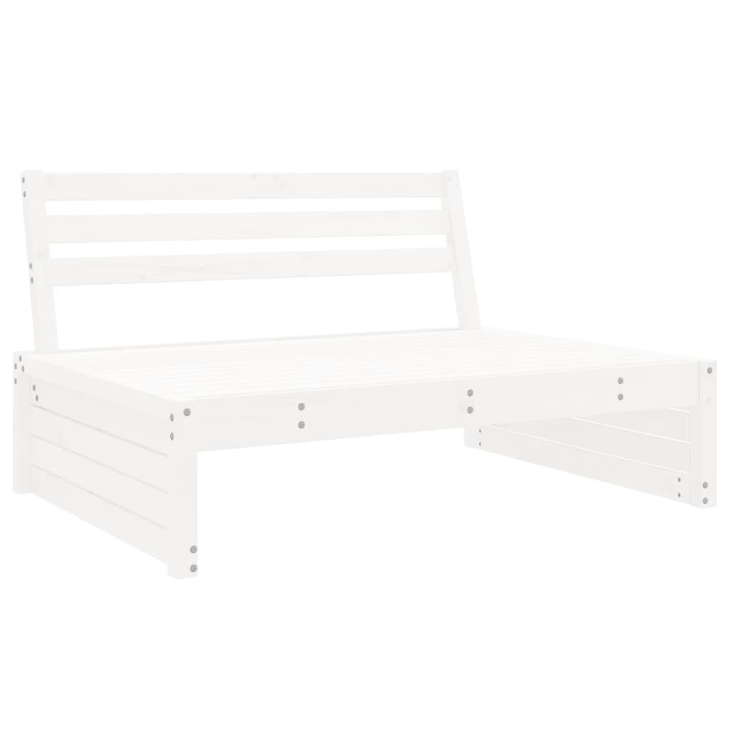 vidaXL Set mobilier relaxare grădină, 2 piese, alb, lemn masiv de pin vidaXL Set mobilier relaxare grădină, 2 piese, alb, lemn masiv de pin