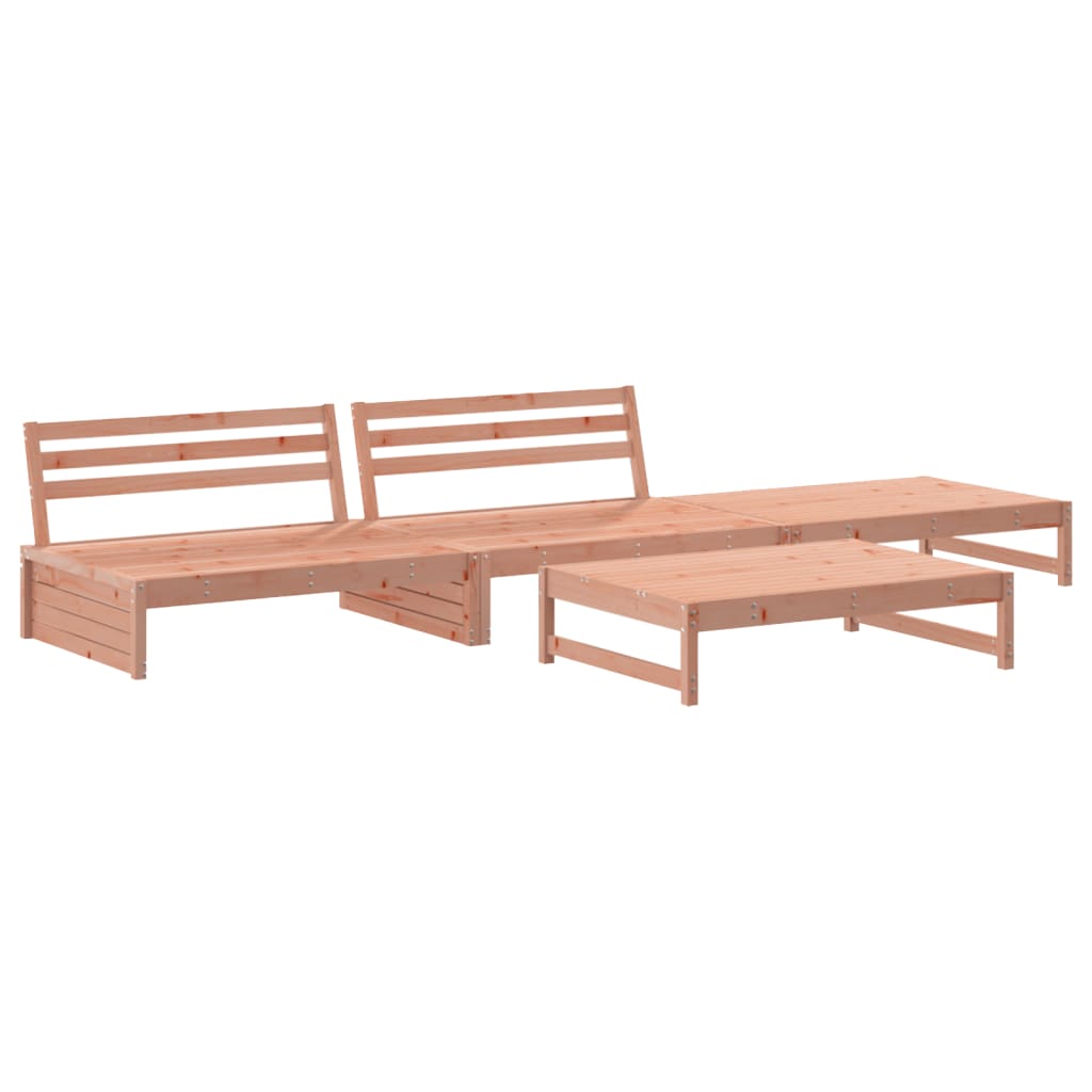 vidaXL Set mobilier relaxare grădină, 4 piese, lemn masiv Douglas
