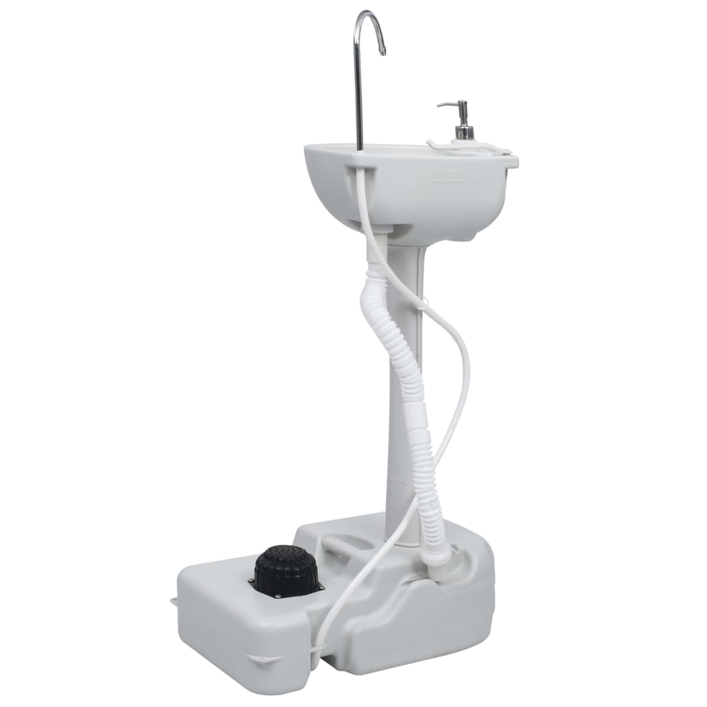 vidaXL Set portabil cu toaletă și lavoar pentru camping