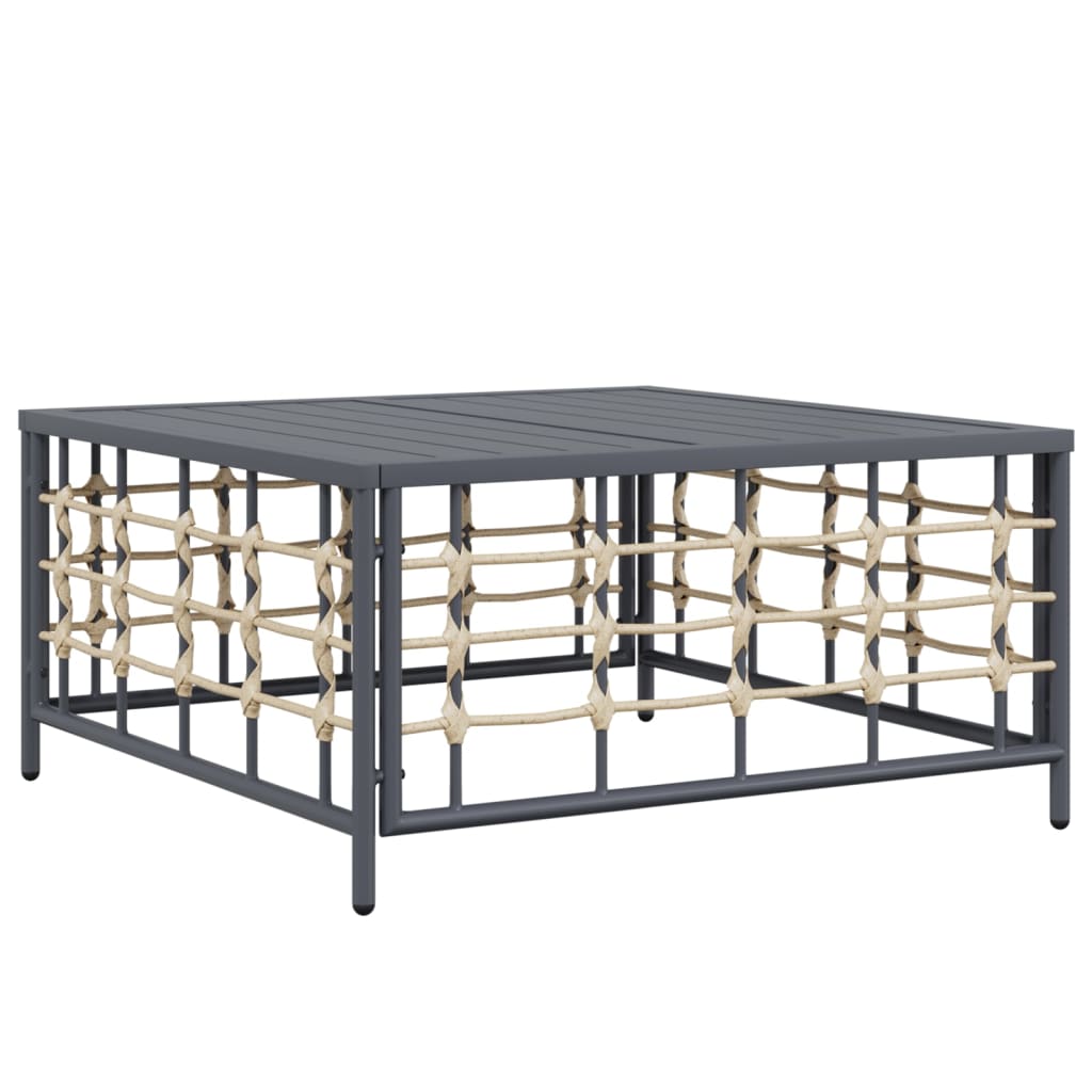vidaXL Set mobilier de grădină cu perne, 9 piese, antracit, poliratan