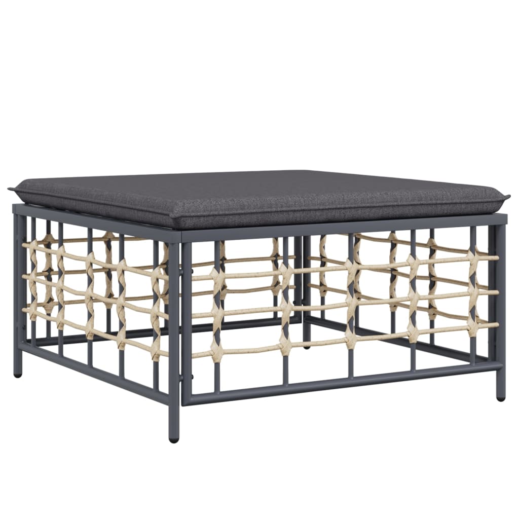 vidaXL Set mobilier de grădină cu perne, 7 piese, antracit, poliratan vidaXL Set mobilier de grădină cu perne, 7 piese, antracit, poliratan