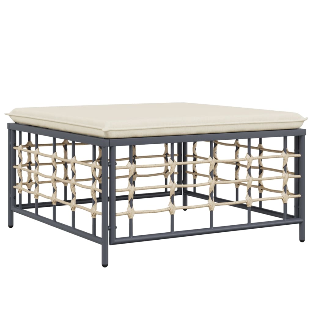 vidaXL Set mobilier de grădină cu perne, 10 piese, antracit, poliratan vidaXL Set mobilier de grădină cu perne, 10 piese, antracit, poliratan