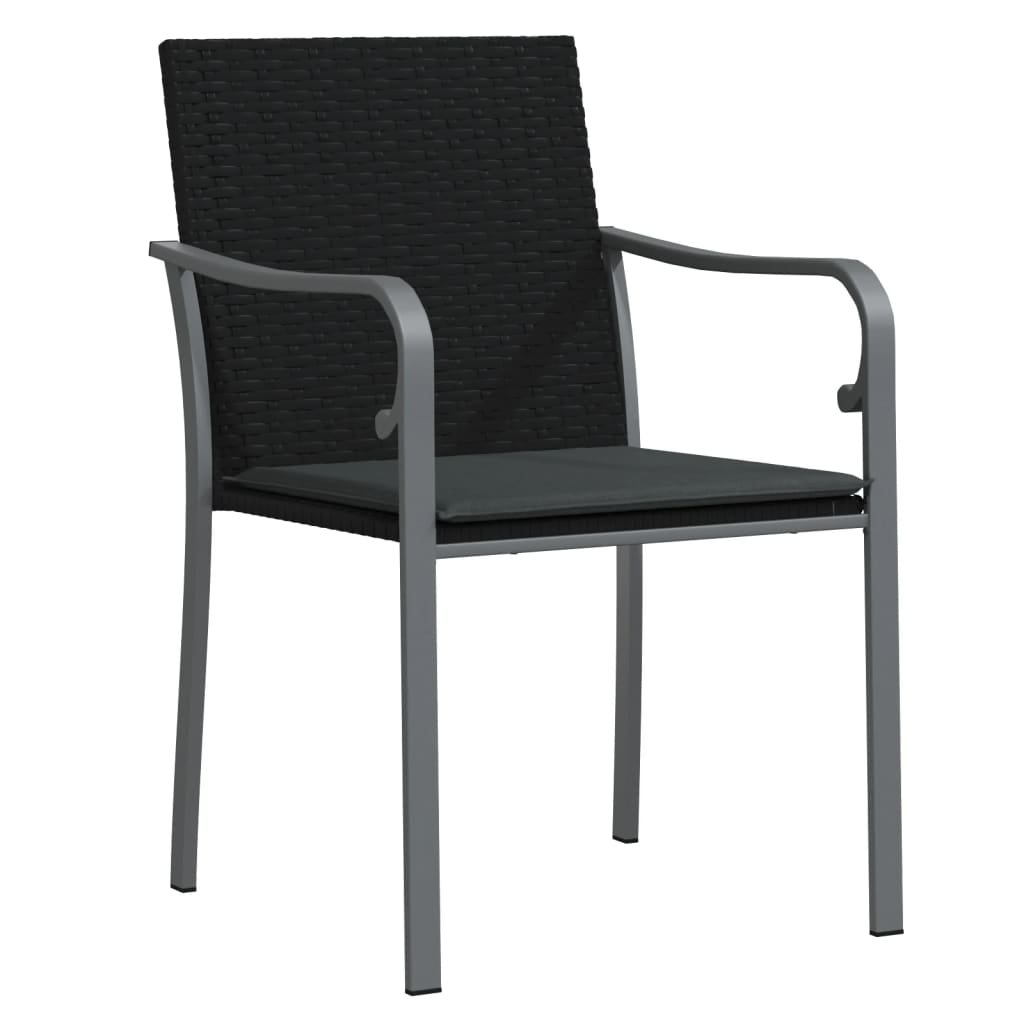 vidaXL Set mobilier de grădină cu perne, 7 piese, poliratan și oțel vidaXL Set mobilier de grădină cu perne, 7 piese, poliratan și oțel