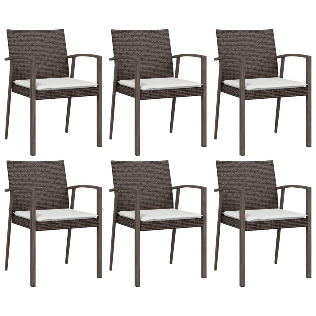 vidaXL Set mobilier de grădină cu perne, 7 piese, poliratan și oțel vidaXL Set mobilier de grădină cu perne, 7 piese, poliratan și oțel