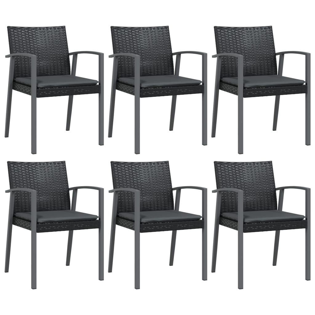 vidaXL Set mobilier de grădină cu perne, 7 piese, poliratan și oțel vidaXL Set mobilier de grădină cu perne, 7 piese, poliratan și oțel