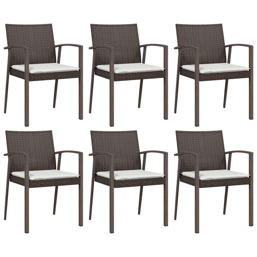 vidaXL Set mobilier de grădină cu perne, 7 piese, poliratan și oțel vidaXL Set mobilier de grădină cu perne, 7 piese, poliratan și oțel