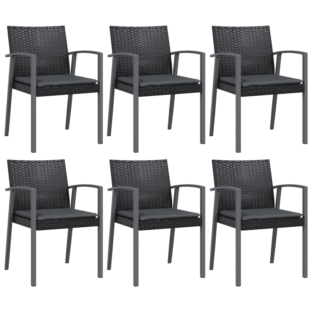 vidaXL Set mobilier de grădină cu perne, 7 piese, poliratan și oțel vidaXL Set mobilier de grădină cu perne, 7 piese, poliratan și oțel