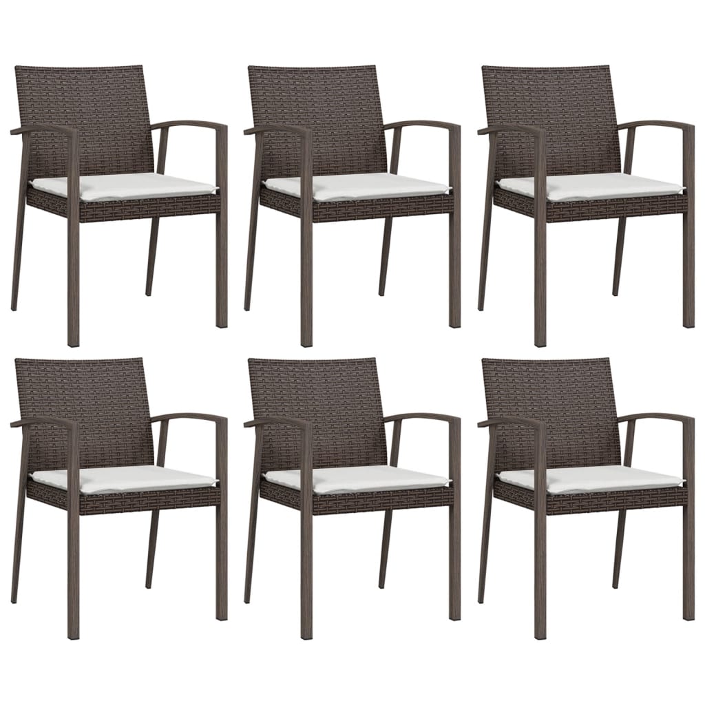 vidaXL Set mobilier de grădină cu perne, 7 piese, poliratan și oțel vidaXL Set mobilier de grădină cu perne, 7 piese, poliratan și oțel