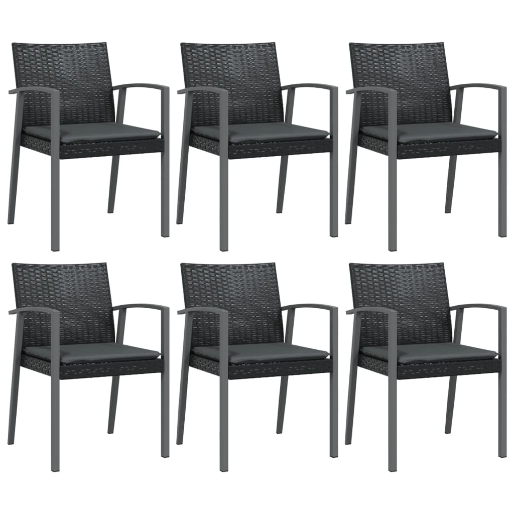 vidaXL Set mobilier de grădină cu perne, 7 piese, poliratan și oțel vidaXL Set mobilier de grădină cu perne, 7 piese, poliratan și oțel