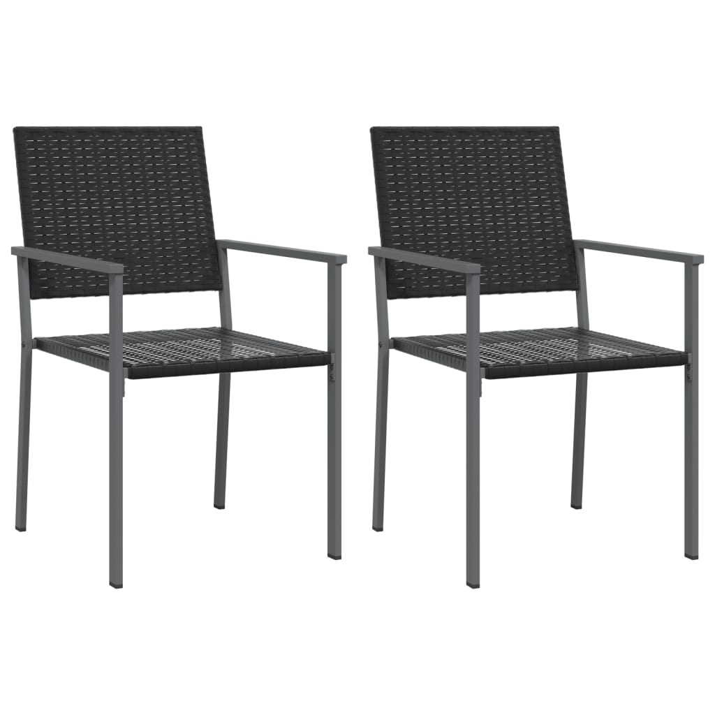 vidaXL Set mobilier de grădină, 3 piese, poliratan și oțel vidaXL Set mobilier de grădină, 3 piese, poliratan și oțel