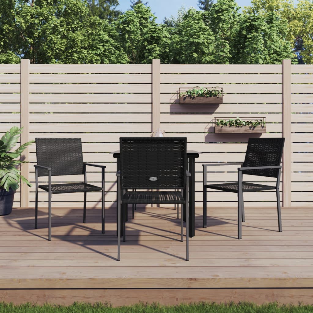 vidaXL Set mobilier de grădină, 5 piese, poliratan și oțel vidaXL Set mobilier de grădină, 5 piese, poliratan și oțel