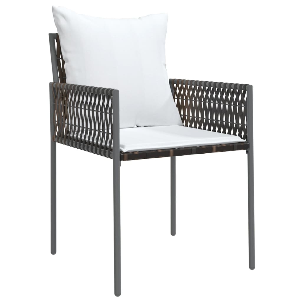 vidaXL Set mobilier de grădină cu perne, 7 piese, poliratan și oțel vidaXL Set mobilier de grădină cu perne, 7 piese, poliratan și oțel