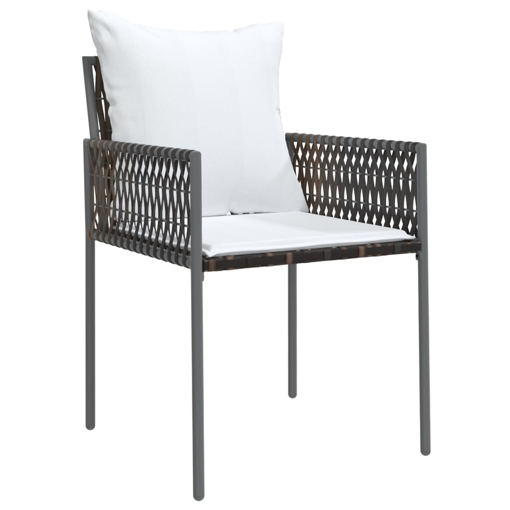 vidaXL Set mobilier de grădină cu perne, 7 piese, poliratan și oțel vidaXL Set mobilier de grădină cu perne, 7 piese, poliratan și oțel