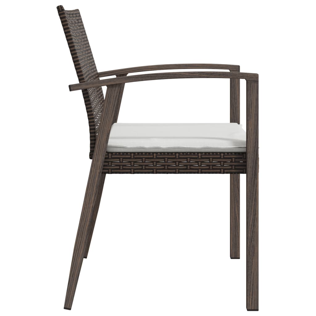 vidaXL Scaune de grădină cu perne 6 buc. maro 56,5x57x83 cm poliratan vidaXL Scaune de grădină cu perne 6 buc. maro 56,5x57x83 cm poliratan