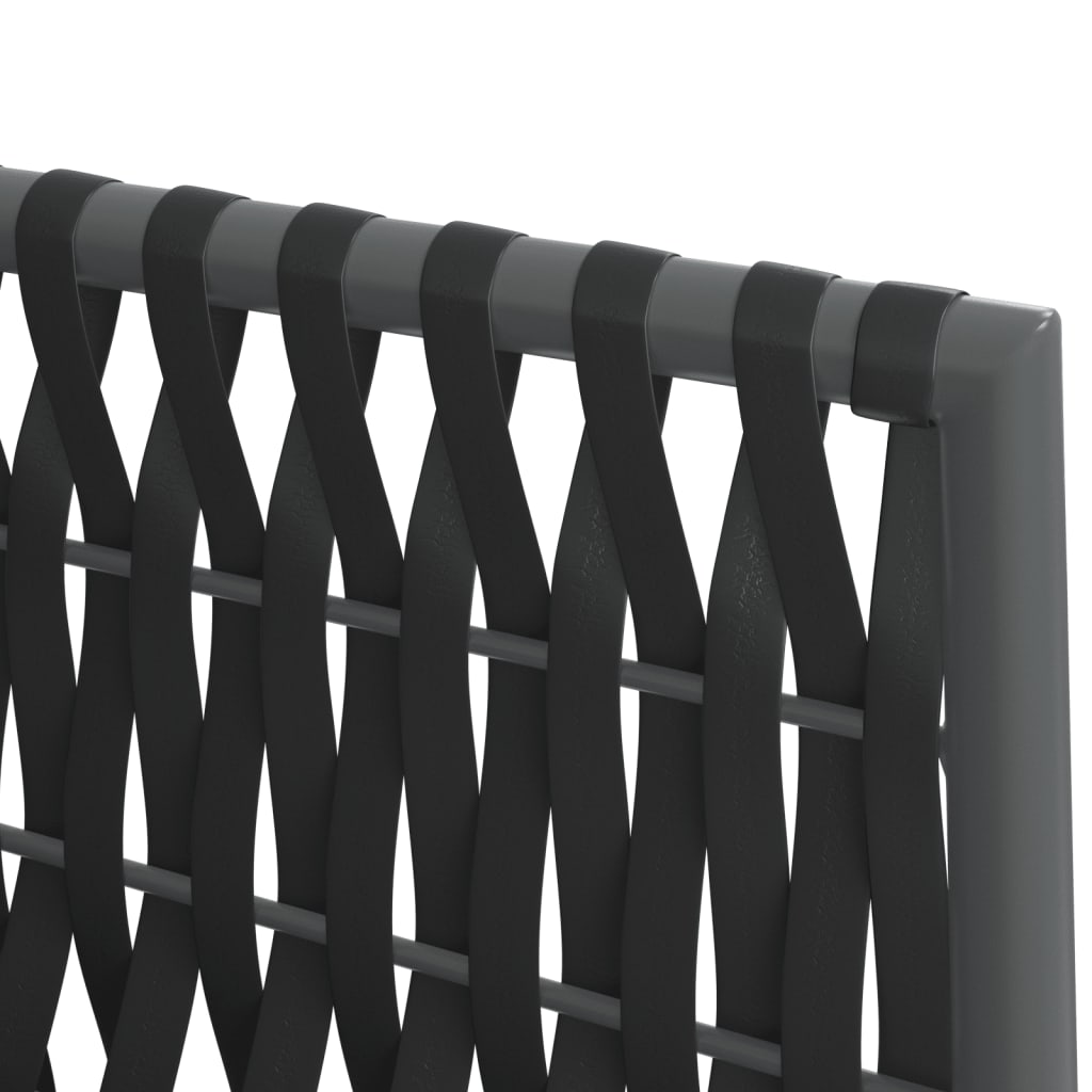 vidaXL Scaune de grădină cu perne 4 buc. negru 54x61x83 cm poliratan vidaXL Scaune de grădină cu perne 4 buc. negru 54x61x83 cm poliratan