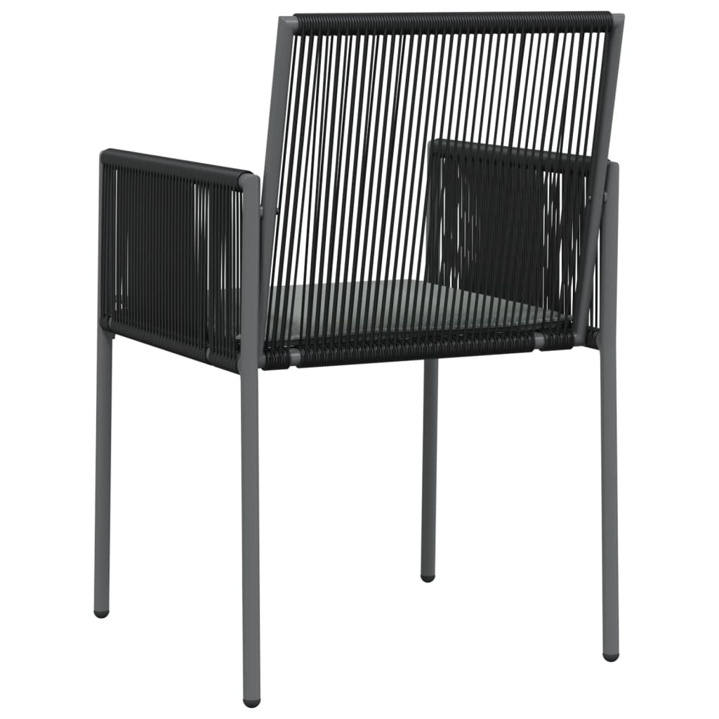vidaXL Scaune grădină cu perne 6 buc. negru 54x60,5x83,5 cm poliratan vidaXL Scaune grădină cu perne 6 buc. negru 54x60,5x83,5 cm poliratan