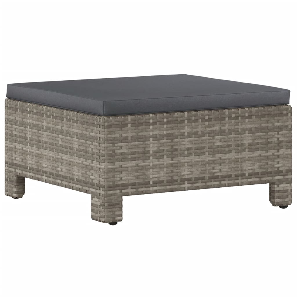 vidaXL Set mobilier de grădină cu perne, 9 piese, gri, poliratan vidaXL Set mobilier de grădină cu perne, 9 piese, gri, poliratan