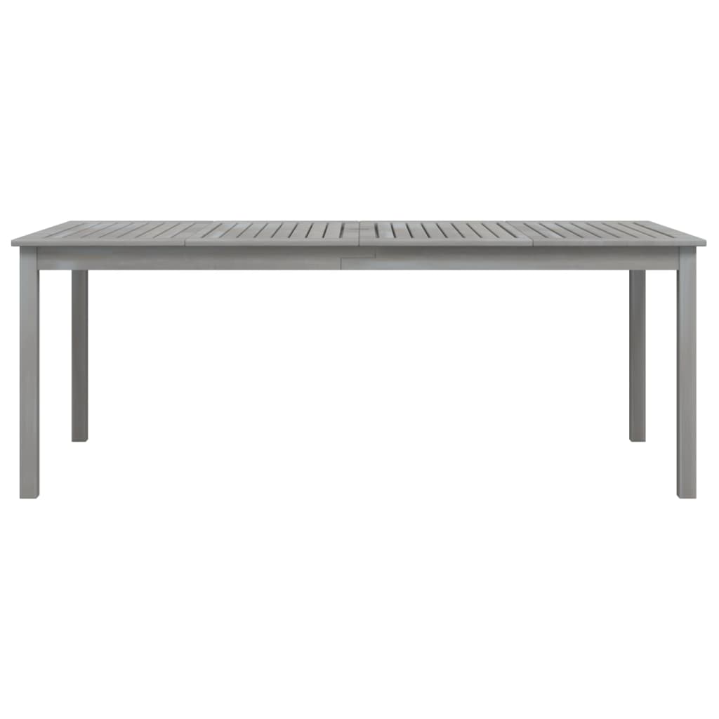 vidaXL Masă de grădină, gri, 200x100x75 cm, lemn masiv de acacia vidaXL Masă de grădină, gri, 200x100x75 cm, lemn masiv de acacia