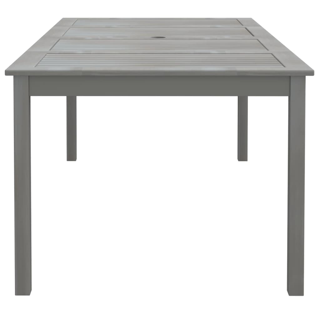 vidaXL Masă de grădină, gri, 200x100x75 cm, lemn masiv de acacia vidaXL Masă de grădină, gri, 200x100x75 cm, lemn masiv de acacia