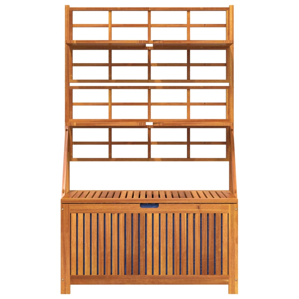 vidaXL Cutie de depozitare cu spalier, 99x50x160 cm, lemn masiv acacia vidaXL Cutie de depozitare cu spalier, 99x50x160 cm, lemn masiv acacia