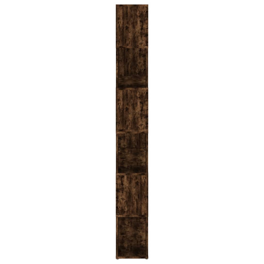 vidaXL Bibliotecă/Separator de cameră, stejar afumat, 100x24x188 cm vidaXL Bibliotecă/Separator de cameră, stejar afumat, 100x24x188 cm