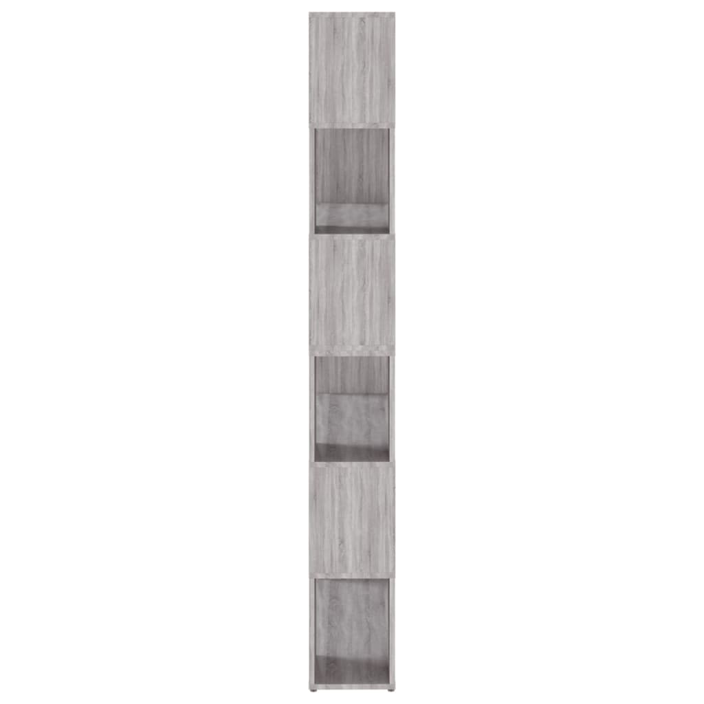 vidaXL Dulap de cărți/Separator de cameră, gri sonoma, 100x24x188 cm vidaXL Dulap de cărți/Separator de cameră, gri sonoma, 100x24x188 cm