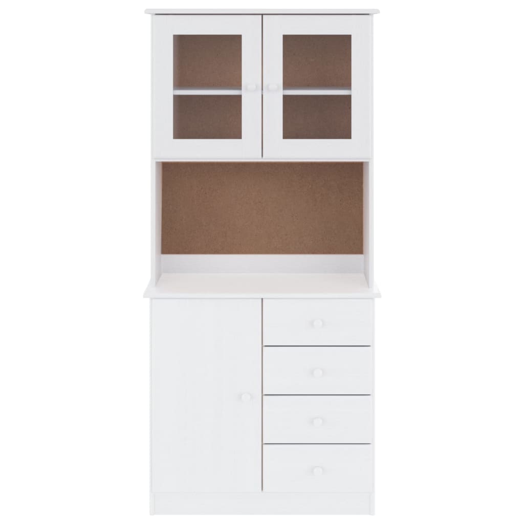 vidaXL Dulap înalt ALTA, alb, 77x35x165 cm, lemn masiv de pin vidaXL Dulap înalt ALTA, alb, 77x35x165 cm, lemn masiv de pin