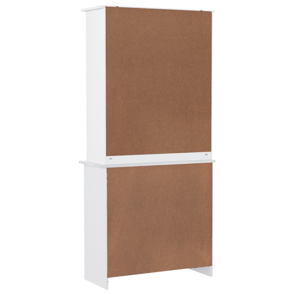 vidaXL Dulap înalt ALTA, alb, 77x35x165 cm, lemn masiv de pin vidaXL Dulap înalt ALTA, alb, 77x35x165 cm, lemn masiv de pin