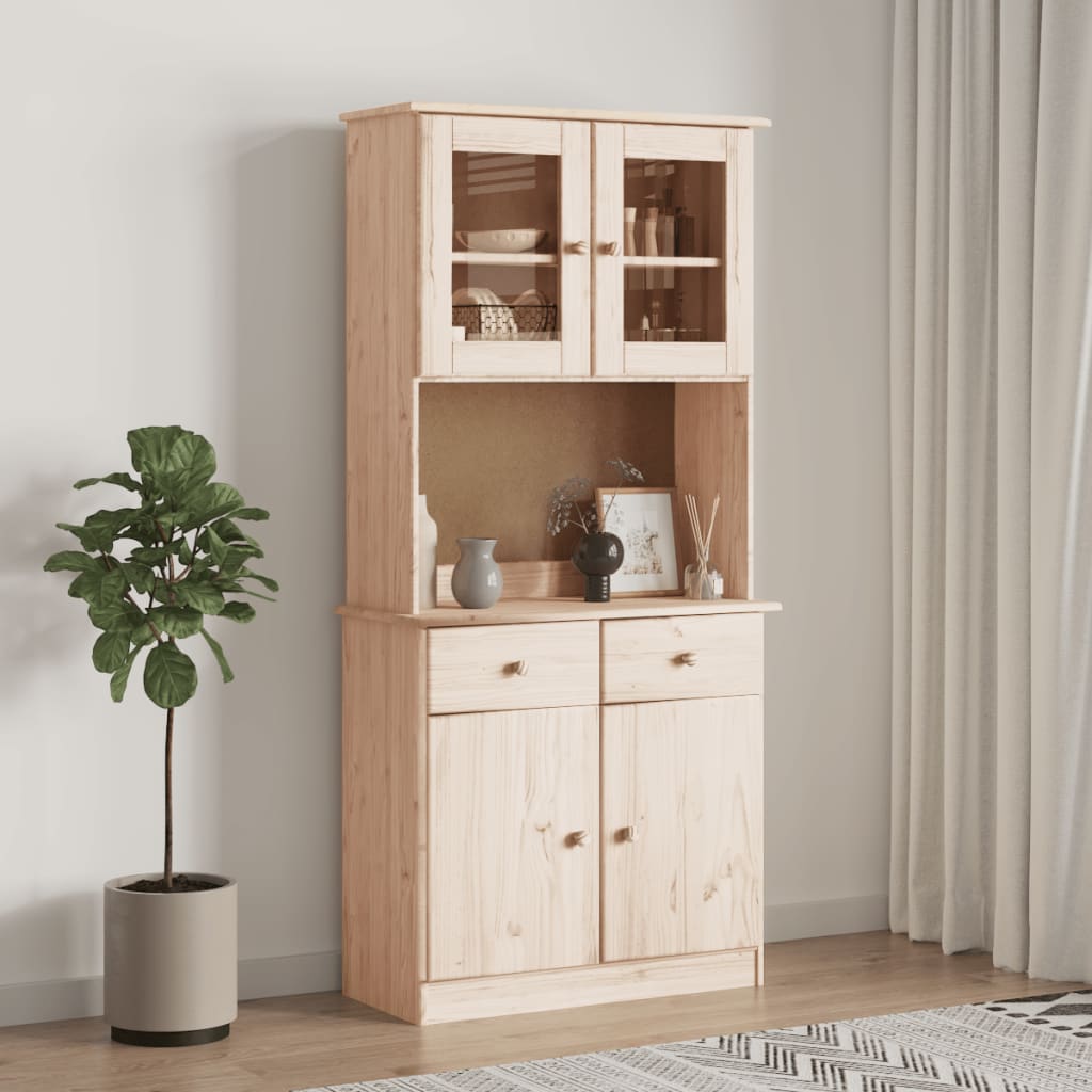 vidaXL Dulap înalt ALTA, 77x35x73 cm, lemn masiv de pin vidaXL Dulap înalt ALTA, 77x35x73 cm, lemn masiv de pin