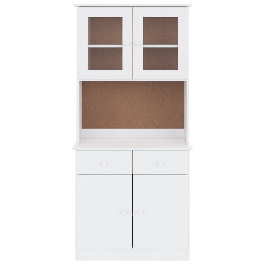 vidaXL Dulap înalt ALTA, alb, 77x35x165 cm, lemn masiv de pin vidaXL Dulap înalt ALTA, alb, 77x35x165 cm, lemn masiv de pin