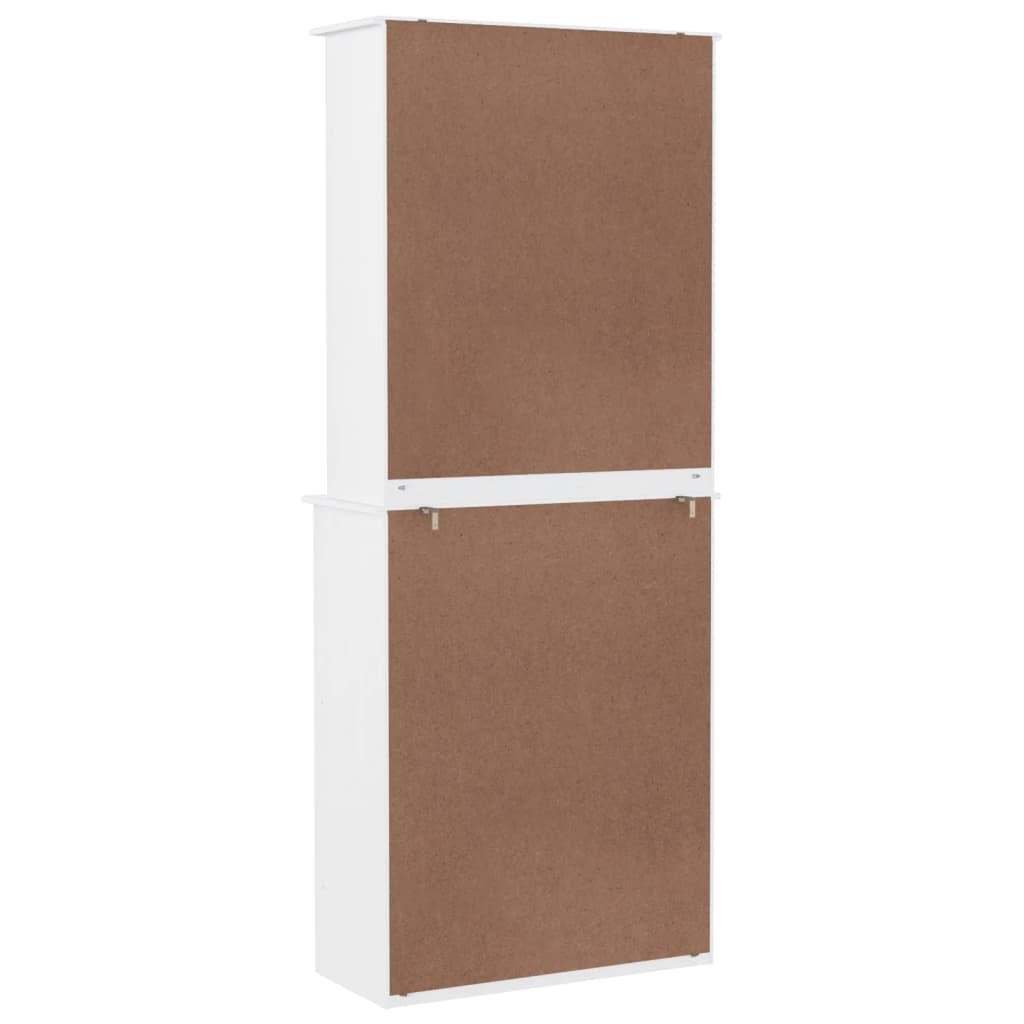 vidaXL Dulap înalt ALTA, alb, 77x35x188 cm, lemn masiv de pin vidaXL Dulap înalt ALTA, alb, 77x35x188 cm, lemn masiv de pin