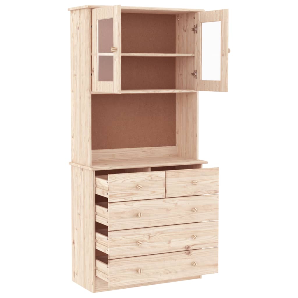 vidaXL Dulap înalt ALTA, 77x35x73 cm, lemn masiv de pin vidaXL Dulap înalt ALTA, 77x35x73 cm, lemn masiv de pin