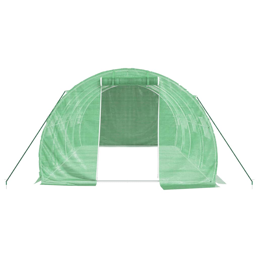 vidaXL Seră cu cadru din oțel, verde, 12 m², 4x3x2 m vidaXL Seră cu cadru din oțel, verde, 12 m², 4x3x2 m