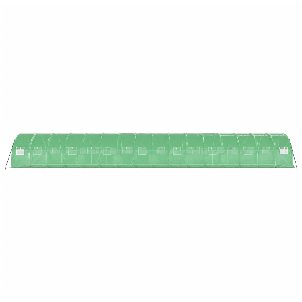 vidaXL Seră cu cadru din oțel, verde, 48 m², 16x3x2 m vidaXL Seră cu cadru din oțel, verde, 48 m², 16x3x2 m